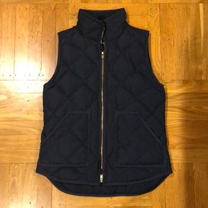 Jcrew puffer vest navy